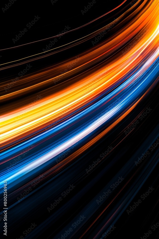 Poster abstract light streaks with dynamic motion effect