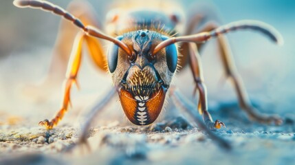Macro shot of a big ant - obrazy, fototapety, plakaty