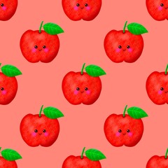 seamless pattern with fruit 