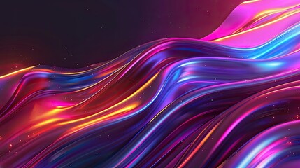 Colourful lines, colourful, smooth and floating, simple background, perfect ambient light 