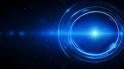 Obraz premium Abstract blue technology background