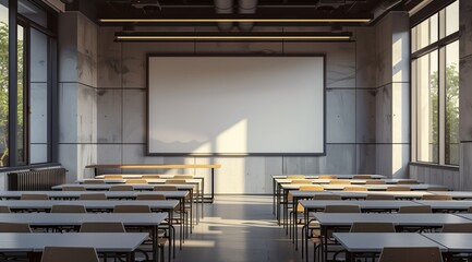 Empty room for education.