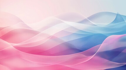 Fototapeta premium Blue pink gradient wave illustration background