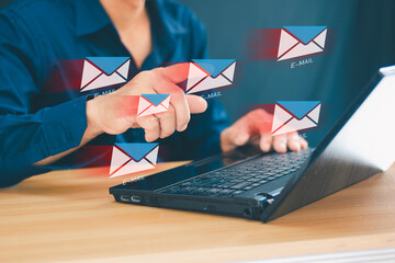 Spam alert Malicious emails sent by hackers through email online networks