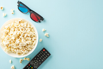 Create your own home theater with popcorn. Complete with 3D glasses, and remote control against a...
