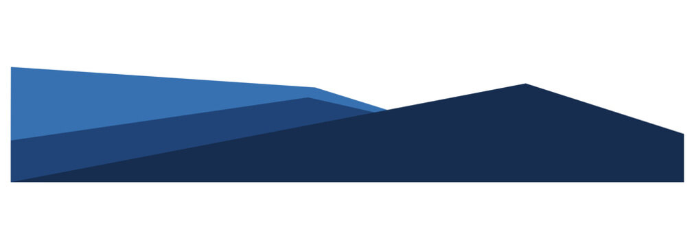 Modern blue footer header design template