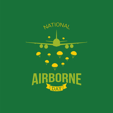 National airborne day vector illustration. National airborne day themes design concept with flat style vector illustration. Suitable for greeting card, poster and banner.