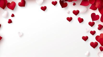 Isolating a realistic Valentine's Day background on a stark white background