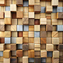 background made from wooden blocks modern texture