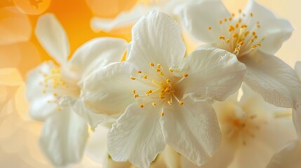 Fototapeta na wymiar Macro shot of jasmine flower