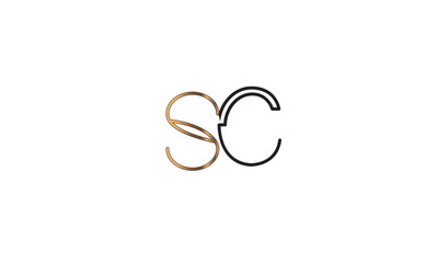  CS, SC, C, S Abstract Letters Logo Monogram
