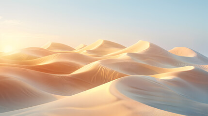 trail over sand dune peaks