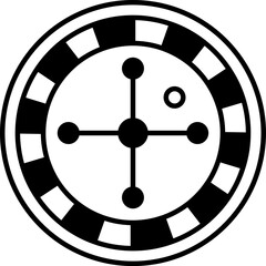 Casino icon. Vector Roulette Wheel Icons. Gambling Concept
