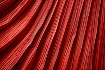 Red pleated fabric texture backstage