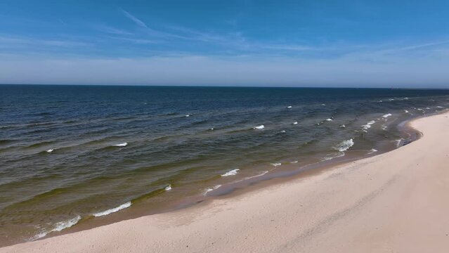 Lake Michigan in spring from Kruse Park.
