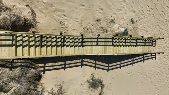 Direct overhead view tracking along the new stairs at Kruse Park.