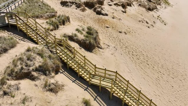 Close proximity aerial of the new stairs.