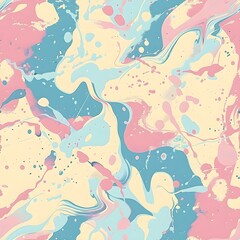 Obraz premium Brush abstract watercolor background with seamless pattern.