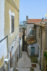 A street in Gambatesa, a medieval village in Molise, Italy.