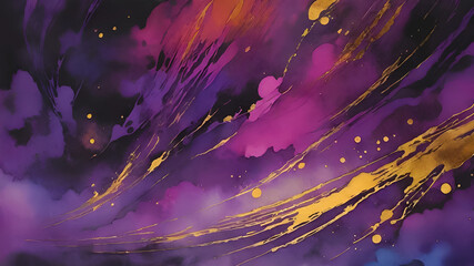  Watercolor paint splash, blotch background with bleed wash and bloom. Blobs of paint, nostalgic watercolor paper texture. Beautiful trendy  impressionist background. 