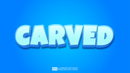 Vector 3d editable text effect font