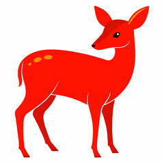Exquisite Chinese Water Deer Vector Illustrations: Capturing Nature's Grace