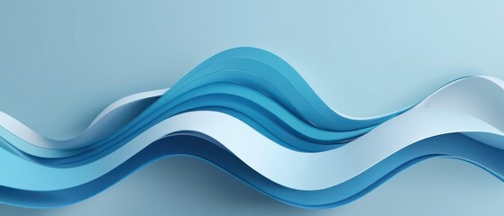 Fototapeta premium wavy blue background. abstract wavy blue backdrop