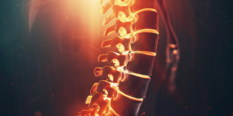 Spinal Fracture: The Back Pain and Nerve Compression - A person with a curved spine, indicating a spinal fracture. They may be experiencing back pain