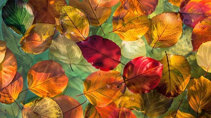 abstract autumn leaves 