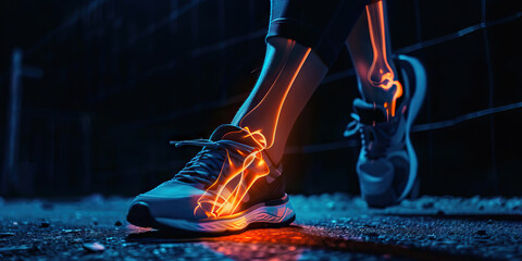 Fibular Fracture: The Leg Pain and Ankle Instability - Visualize a person holding their lower leg, with highlighted pain and swelling around the fibula bone