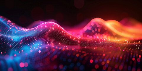 Abstract colorful glowing background.  - obrazy, fototapety, plakaty
