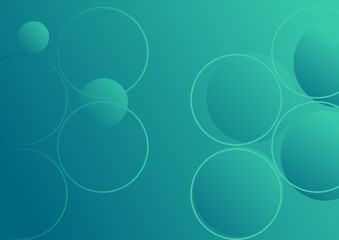 Abstract background design vector, with a blue and green color palette, incorporating circular elements. Featuring a copy space area
