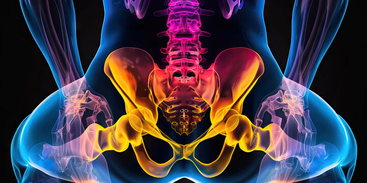 Coccyx Fracture: The Tailbone Pain and Discomfort - Imagine a person sitting uncomfortably, with a highlighted coccyx area, indicating pain and tenderness in the tailbone