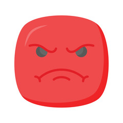 Have a look at this amazing icon of angry emoji, premium vector