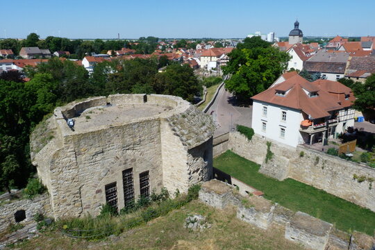 Blick von der Burg Querfurt zur Stadt Querfurt