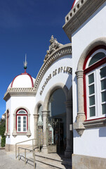 Entrance building to the funicular to Monte de Santa Luzia in Viana do Castelo, Portugal