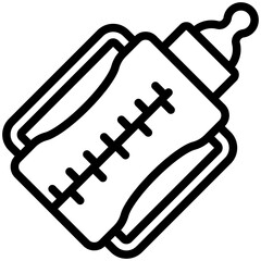 Feeding Bottle black outline icon, related to kindergarten theme, use for  UI or UX kit, modern app development.