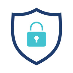 Cyber Security Shield With Padlock