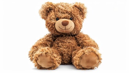 Obraz premium White background teddy bear cutout