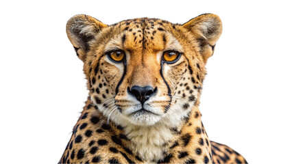Fototapeta premium Cheetah animal in, isolated on Transparent background.