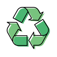 Obraz premium Recycle Sign Offset Colours