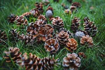 Who knew pine cones could be so versatile Thinking of using them as a natural bird feeder in my backyard flora flower grass Just found a bunch on a hike time to