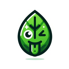green eco symbol, green eco symbol, leaf icon, icon ,logo ,logo in white background logo with symbol, button leaf button