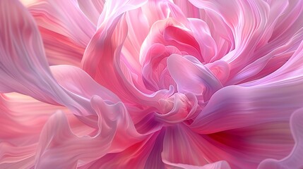 Serene Petal Ballet: Macro frames wildflower petals in graceful motion, a tranquil dance of botanical elegance.