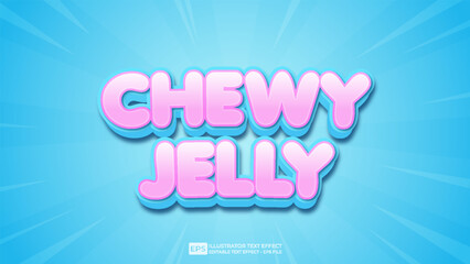 Vector 3d editable text effect font