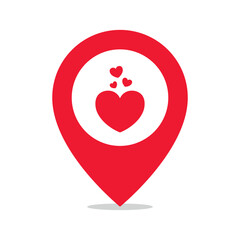 Hearts Location Pin