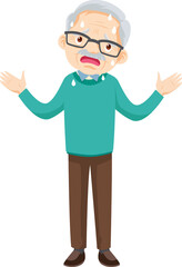 people sweat and tired thirsty heat of summer sun