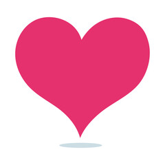 Pink Heart Flat Style