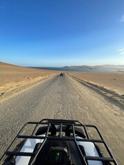 quad on a dirt road