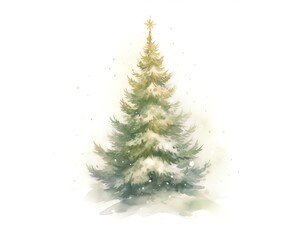 Christmas tree, decorated Christmas tree